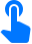 graphic icon: finger pushing button